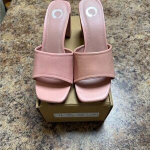 Elegant Pink Women's Slide Sandals